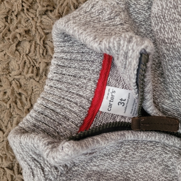 2 FOR $15 **Carters zip up sweater -3T - Picture 3 of 4